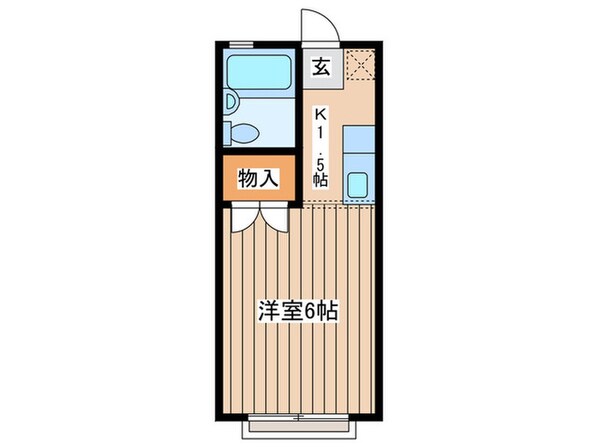 フヨウハイツ１の物件間取画像